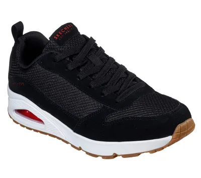 Obrázok produktu pre Skechers Pánske šnurovacie topánky športové gumová podrážka čierna