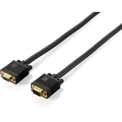 Produktbild von Equip VGA Kabel Verl. HD15 St/Bu 1.80m 1024x 768/60Hz sw Blister