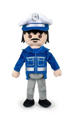 A plush toy of a police officer.