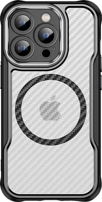 Produktbild von Avizar, Hulle iPhone 16 Pro MagSafe Carbon Stoßfest, Schwarz