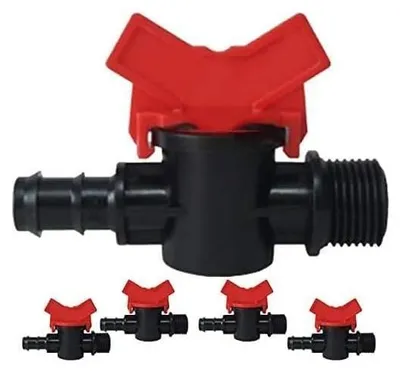 5 Tropfventile 16 mm x 3/4 Zoll für Tropfbewässerung