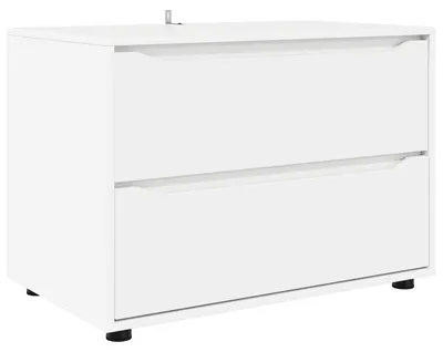 Image de vidaXL Armoire de rangement blanc 80 x 48 x 57 cm Bois composite