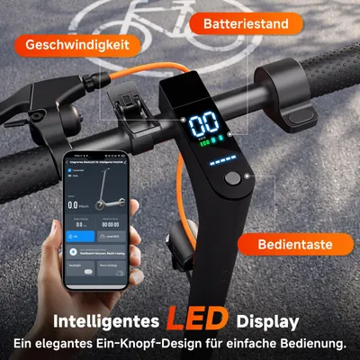 Produktbild von Elektroroller TODIMART T3 ABE 8,5 Zoll Vollgummireifen Doppelbremse
