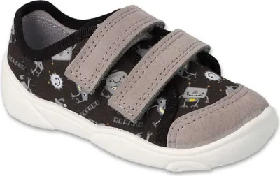 Produktbild von Canvas-Sneaker Befado 907P163 grau mit UFOs, Klettverschluss