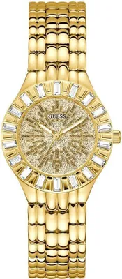 Immagine prodotto di Guess orologio da donna orologio da polso FIREWORK GW0602L2 acciaio inossidabile oro