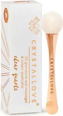 Image de CRYSTALLOVE Appareil de massage oculaire 3D en strass et applicateur de crème