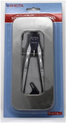 Produktbild von Schnellverstellzirkel mit 2 Kniegelenken, blau/silber, Ersatzmine