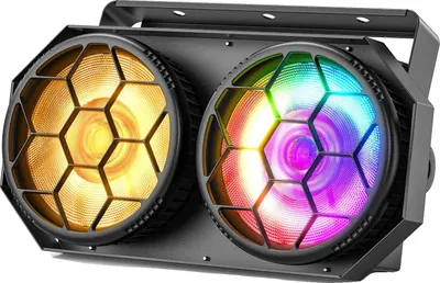 Zdjęcie produktu dla Reflektor sceniczny, kompatybilny z DMX, dwukolorowy o wysokiej jasności, 1 sztuka, wtyczka EU