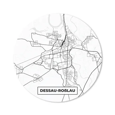 Produktbild von MuchoWow® Mauspad Mousepad Dessau-Roßlau - Karte - Stadtplan - Wegbeschreibung 40x40 cm - Mousepads - Maus Mat - Pad - Mausunterlage - Schreibtisch Accessoires