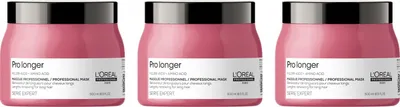 Produktbild von L'Oréal Professionnel Série Expert Pro Longer Haarmaske längenerneuernd 66% weniger Spliss 3x500 ml