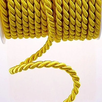 Acetatkordel gelb, 8 mm x 25 m Rolle
