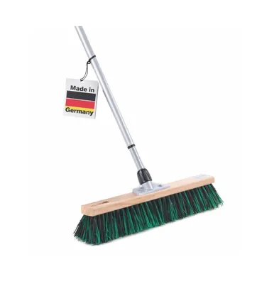 Produktbild von Hochwertiger Straßenbesen BawiMix-Borsten Breite Besen 50cm mit Teleskopstiel Stiel max. 200cm Lang Gartenbesen für draussen