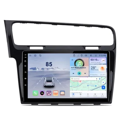Obrázek produktu pro Autorádio Hexinex 10" s CarPlay a Android 15 pro VW Golf 7 (2013–2017), 8+256 GB, GPS navigace, Wi-Fi, Bluetooth, 4G, DSP, USB, 360° panoramatická kamera