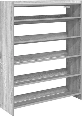 Obrázek produktu pro vidaXL Botník šedý Sonoma 80x25x100 cm Materiál na bázi dřeva