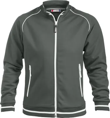 Produktbild von Sweatjacke Craig mit Reißverschluss in Piqué Optik, angeraute Innenseite