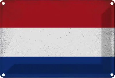 Image de vianmo Plaque en tôle 20x30 cm Niederlande Netherlands Vintage
