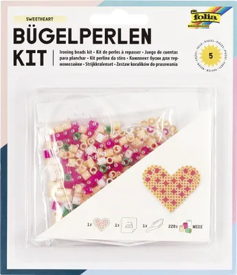 Image de folia Kit de démarrage perles à repasser LOVE - cœur