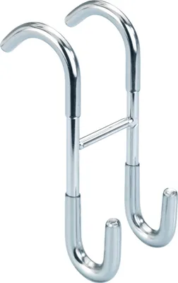 Immagine prodotto di WENKO gancio da bagno in acciaio inox 2 porta asciugamani sospesi doccia WC TARANTO acciaio inox