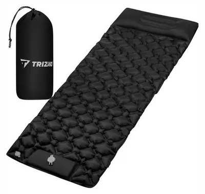 Obrázok produktu pre Trizand 27682 Samonafukovací matrace s vestavěnou pumpou 190 x 60 cm, černá
