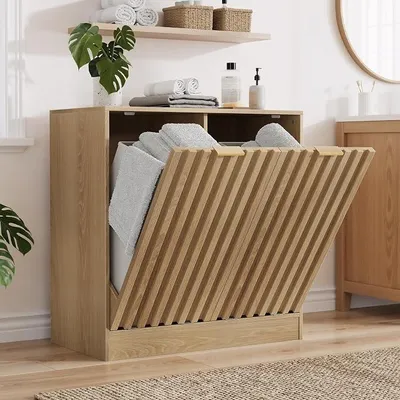 Produktbild von Wäscheschrank mit ausklappbarem Korb