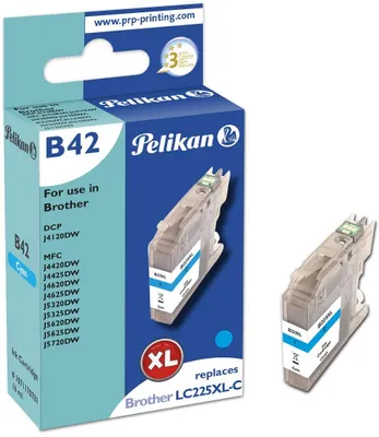 Produktbild von Pelikan B42 Cyan, Hohe (XL-) Ausbeute, Cyan, 1 Stück(e), 1200 Seiten, Einzelpackung