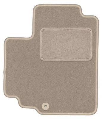 Image de Tapis conducteur en moquette pour Nissan Pixo 2008-2013 (à hayon) – 1 pièce, beige, sur mesure – Wielganizator LUX