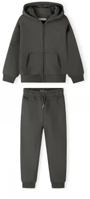 Minoti Jogginganzug Olive für Jungen, Vorderansicht