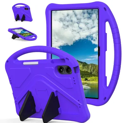 Obrázek produktu pro Dětské pouzdro pro Infinix Xpad 30E 11" 2026, EVA lehké nárazuvzdorné pouzdro s skládacím stojánkem a rukojetí Fialová