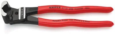 Produktbild von Knipex 61 01 200, Bolzenschneiderzange, Chrom-Vanadium-Stahl, Kunststoff, Rot, 200 mm, 435 g