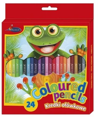 Image de Crayons de couleur en bois, 24 couleurs