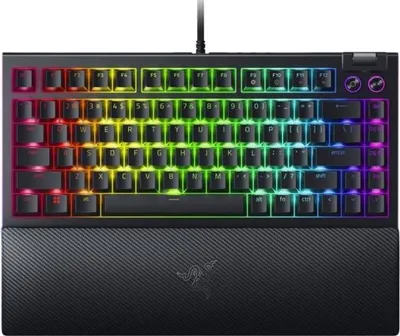 Obrázok produktu pre Razer BlackWidow V4 75%, Kábel, USB, Mechanický spínač kláves, QWERTY, RGB LED, Čierna