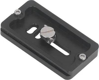 Zdjęcie produktu dla Uniwersalny adapter do statywu do lustrzanek z szybkim mocowaniem i blokadą, z metalową płytką.