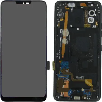 Produktbild von Original LG G7 ThinQ Display LCD Gehäuse Rahmen Flex Schwarz