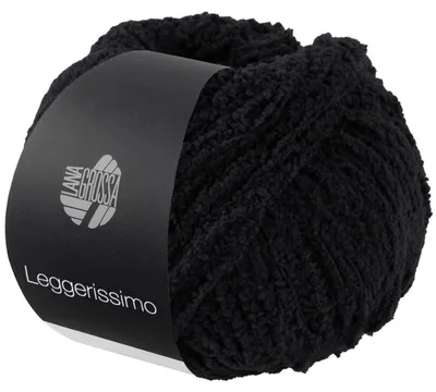 Produktbild von Lana Grossa LEGGERISSIMO Garn 50 g superleicht, weich, 100% recycelt 150 m Farbe 018 - Schwarz
