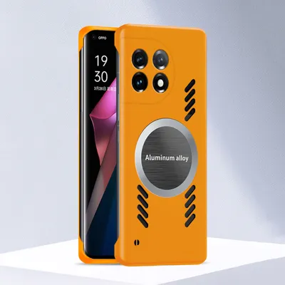 Produktbild von OnePlus 11 Hülle, Frameless PC Matt Kühlabdeckung Loch Wärmeableitung Schutzhülle für OnePlus 11 Orange