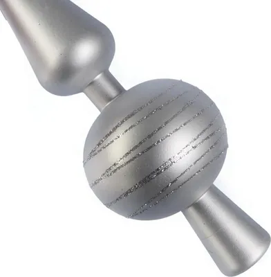 Produktbild von Weihnachtsbaumspitze Aus Kunststoff, 30 Cm, Silber