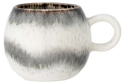 Zdjęcie produktu dla Bloomingville 82072047, Pojedyńczy, 0,275 l, Szary, Kamionka, Filiżanka, Uniwersalne