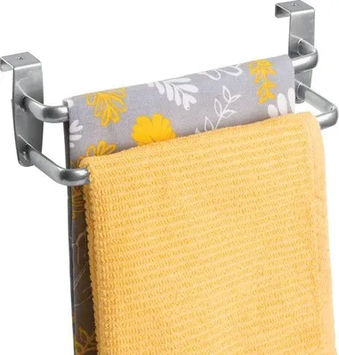 Produktbild von Silbernes Handtuchregal für Küche und Bad