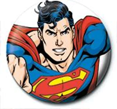 Produktbild von Superman (Flying) - Ansteck Button