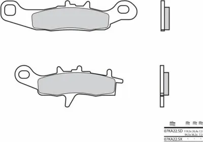 Produktbild von BREMBO Off-Road Sintermetall Bremsbeläge - 07KA22SD
