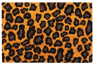 Immagine prodotto di Tappetino per esterni Relaxdays in fibra di cocco, 60x40 cm, motivo leopardo, antiscivolo, resistente alle intemperie, ideale come zerbino da interno ed esterno, disponibile in vari colori