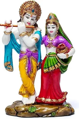 Immagine prodotto di Krishna e Radha - 14,5x9,5 cm