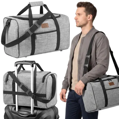 Produktbild von ZAGATTO wasserdichte Reisetasche fürs Flugzeug, leichte Sporttasche, 40 × 20 × 25 cm