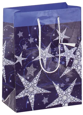 Produktbild von SIGEL GT026 Geschenktasche mittel, Shining Stars, 170x230x90 mm, 1 Tasche