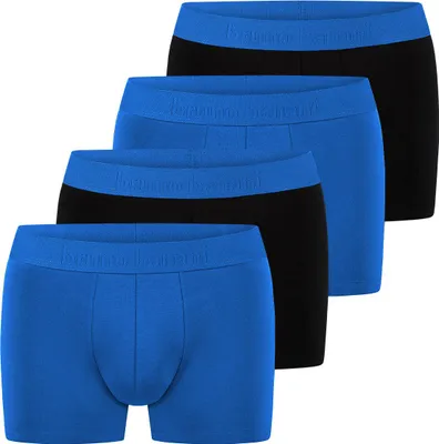 Produktbild von Bruno Banani 4er Pack Flowing Retro Short / Pant Enganliegende Comfort Fit Qualität, Gedoppelter Frontbereich, Hautsympathisch und Saugfähig