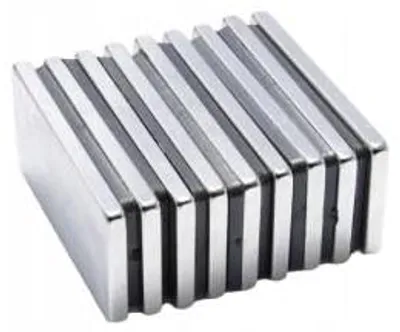 Immagine prodotto di Top Magnesy - 10 pezzi magneti al neodimio 42x20x3 mm N38 - magneti adesivi extra potenti per montaggio, officina e industria