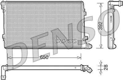 Produktbild von DENSO Kühler Motorkühlung für VW GOLF V 1K1 für AUDI A3 8P1 für SEAT LEON 1P1