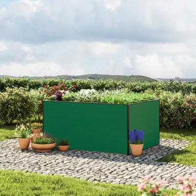 Produktbild von GFP Hochbeet Kräuter-Gemüse-Beet Aluminium CHRISTINA - 150x119x77cm - grün