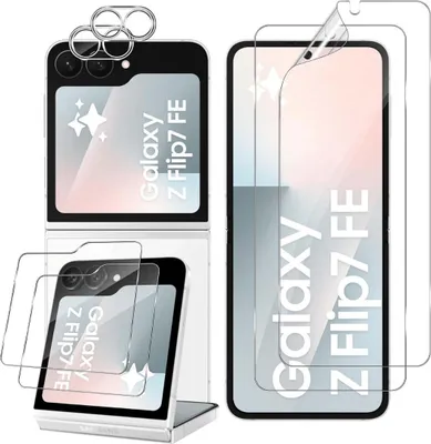 Produktbild von Schutzfolie für Samsung Galaxy Z Flip 7 FE 5G Display Kamera Schutzglas Full Screen 9H