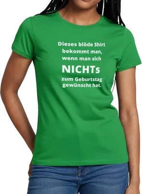 Produktbild von Spreadshirt Geburtstag Lustiges Geschenk Blöder Spruch Geschenkidee Frauen T-Shirt, XXL, Kelly Green